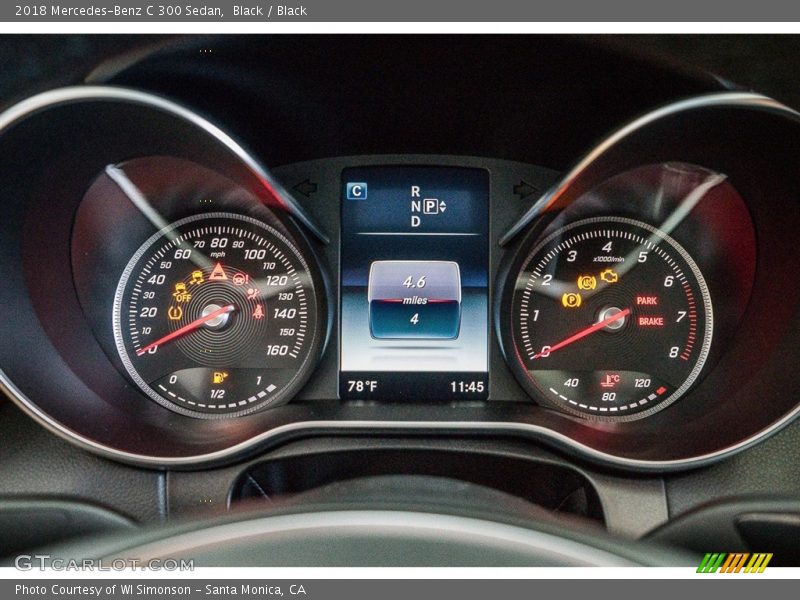 Black / Black 2018 Mercedes-Benz C 300 Sedan