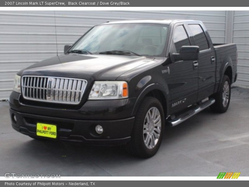 Black Clearcoat / Dove Grey/Black 2007 Lincoln Mark LT SuperCrew