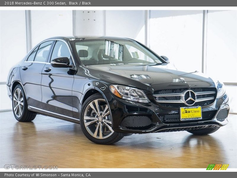Black / Black 2018 Mercedes-Benz C 300 Sedan