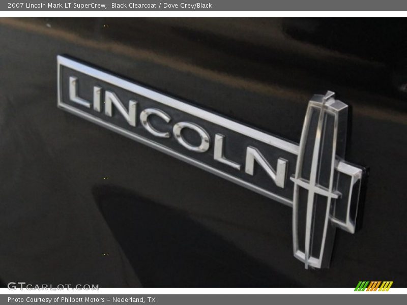 Black Clearcoat / Dove Grey/Black 2007 Lincoln Mark LT SuperCrew