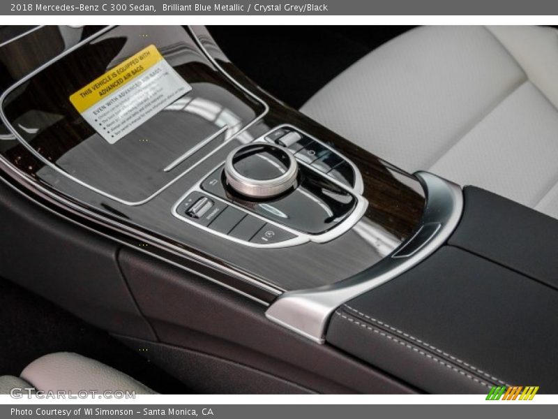 Brilliant Blue Metallic / Crystal Grey/Black 2018 Mercedes-Benz C 300 Sedan