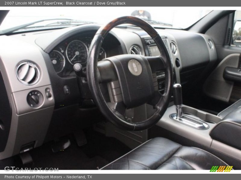 Black Clearcoat / Dove Grey/Black 2007 Lincoln Mark LT SuperCrew