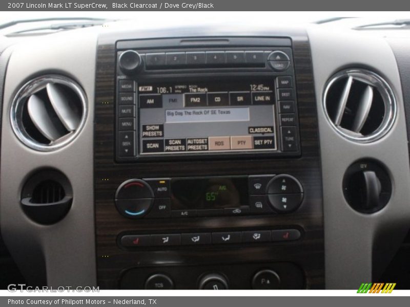 Black Clearcoat / Dove Grey/Black 2007 Lincoln Mark LT SuperCrew