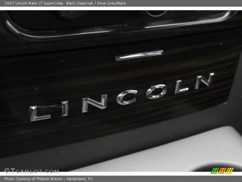 Black Clearcoat / Dove Grey/Black 2007 Lincoln Mark LT SuperCrew
