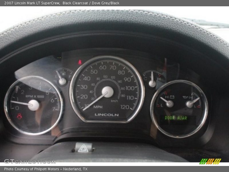 Black Clearcoat / Dove Grey/Black 2007 Lincoln Mark LT SuperCrew