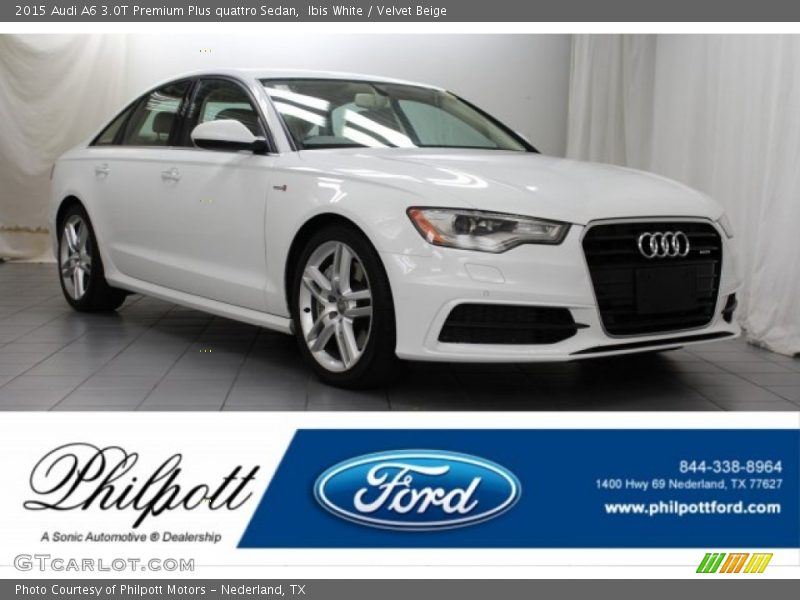 Ibis White / Velvet Beige 2015 Audi A6 3.0T Premium Plus quattro Sedan