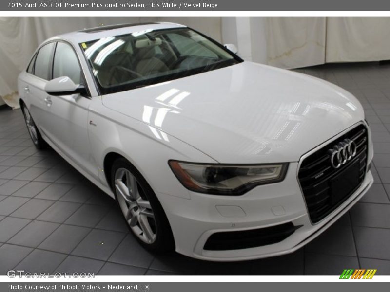 Ibis White / Velvet Beige 2015 Audi A6 3.0T Premium Plus quattro Sedan