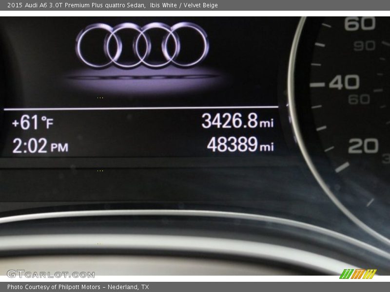 Ibis White / Velvet Beige 2015 Audi A6 3.0T Premium Plus quattro Sedan