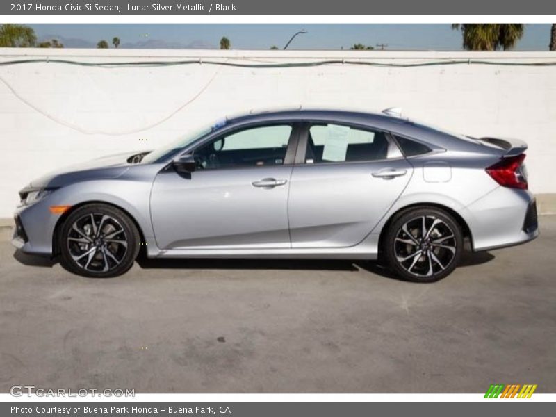 Lunar Silver Metallic / Black 2017 Honda Civic Si Sedan