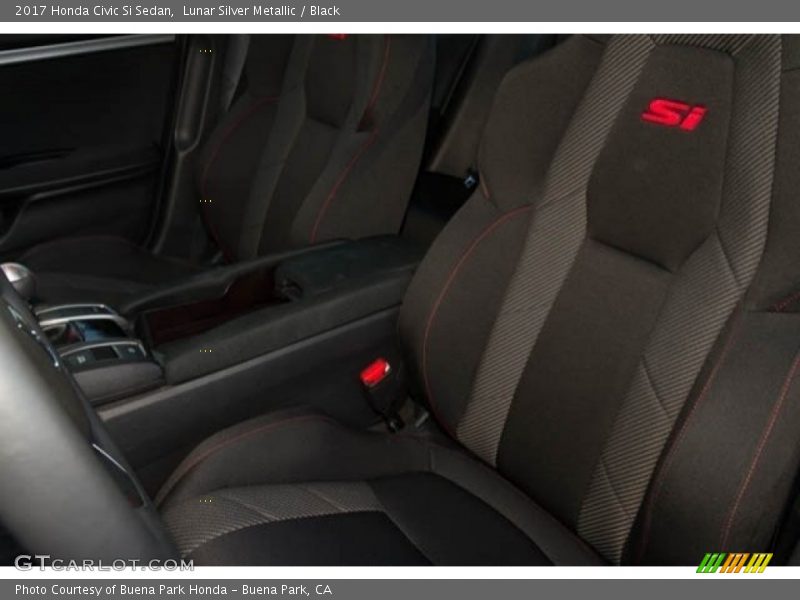 Lunar Silver Metallic / Black 2017 Honda Civic Si Sedan