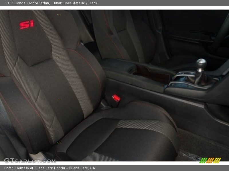 Lunar Silver Metallic / Black 2017 Honda Civic Si Sedan