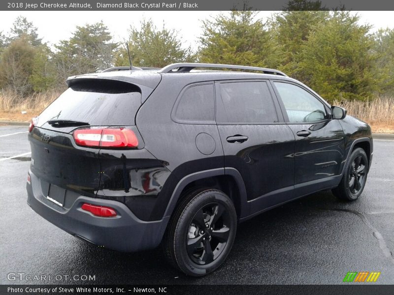 Diamond Black Crystal Pearl / Black 2018 Jeep Cherokee Altitude