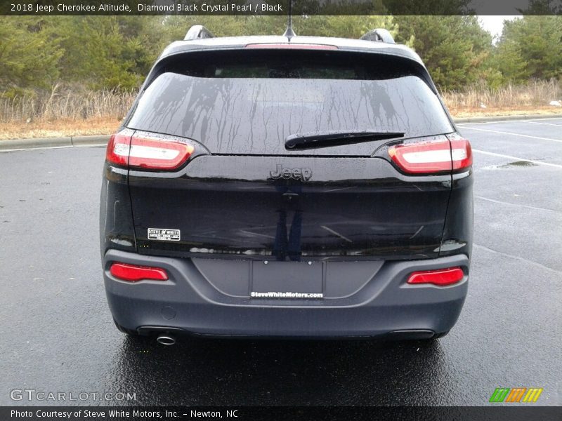 Diamond Black Crystal Pearl / Black 2018 Jeep Cherokee Altitude