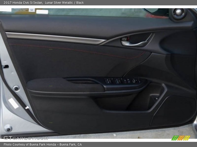 Lunar Silver Metallic / Black 2017 Honda Civic Si Sedan