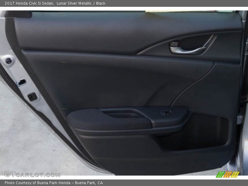 Lunar Silver Metallic / Black 2017 Honda Civic Si Sedan