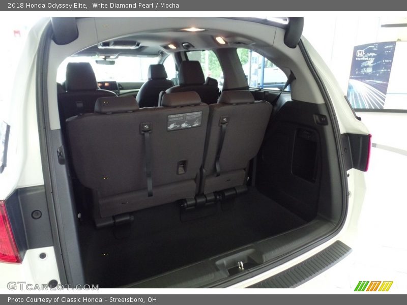 White Diamond Pearl / Mocha 2018 Honda Odyssey Elite