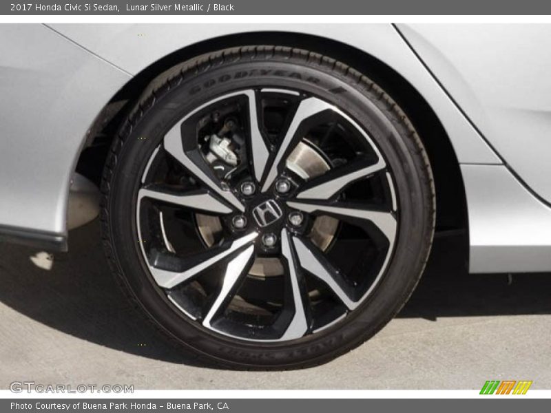 Lunar Silver Metallic / Black 2017 Honda Civic Si Sedan