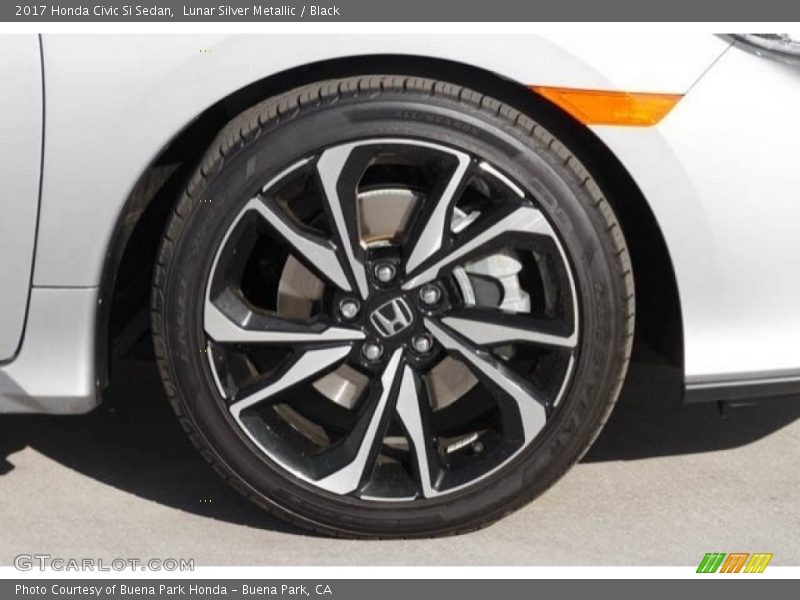 Lunar Silver Metallic / Black 2017 Honda Civic Si Sedan