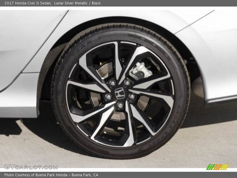 Lunar Silver Metallic / Black 2017 Honda Civic Si Sedan
