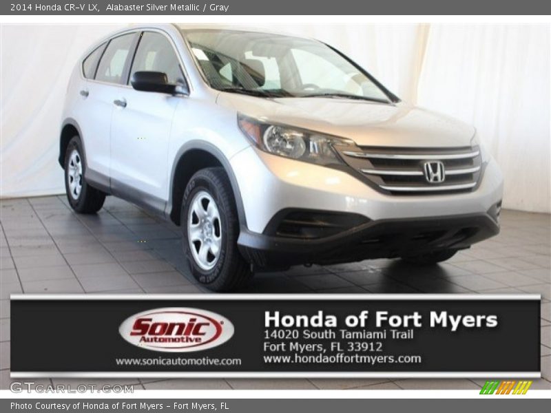 Alabaster Silver Metallic / Gray 2014 Honda CR-V LX
