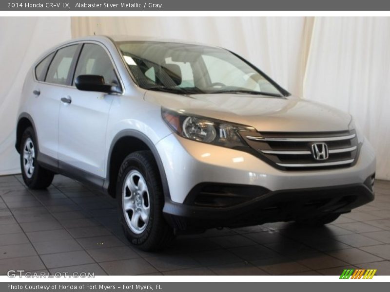 Alabaster Silver Metallic / Gray 2014 Honda CR-V LX