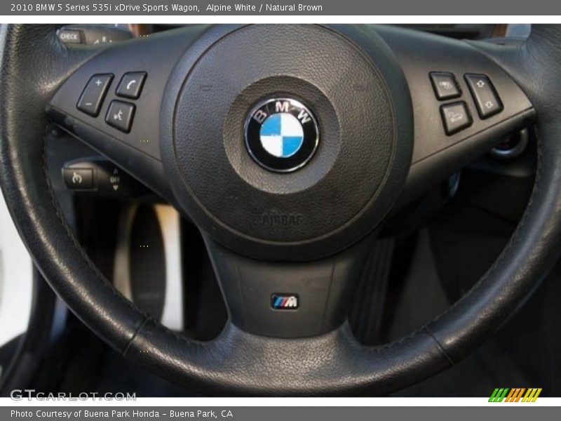 Alpine White / Natural Brown 2010 BMW 5 Series 535i xDrive Sports Wagon