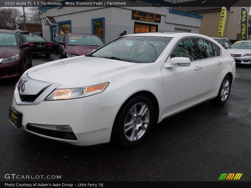 White Diamond Pearl / Parchment 2010 Acura TL 3.5 Technology