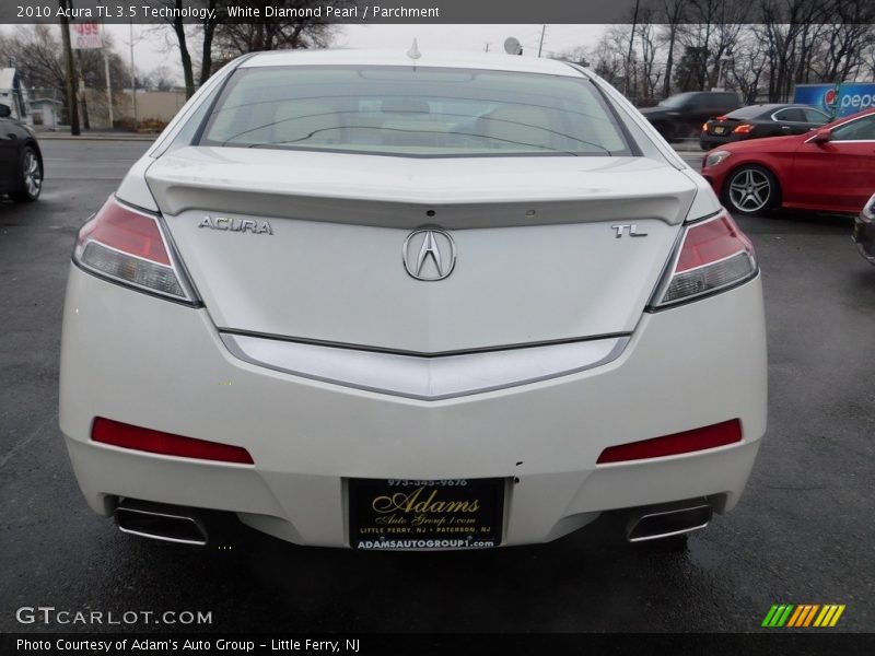 White Diamond Pearl / Parchment 2010 Acura TL 3.5 Technology