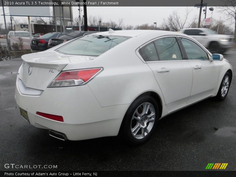 White Diamond Pearl / Parchment 2010 Acura TL 3.5 Technology