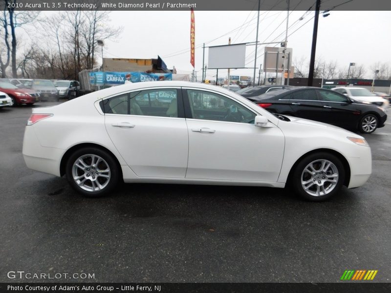 White Diamond Pearl / Parchment 2010 Acura TL 3.5 Technology