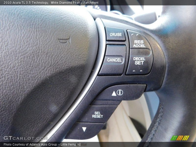 White Diamond Pearl / Parchment 2010 Acura TL 3.5 Technology