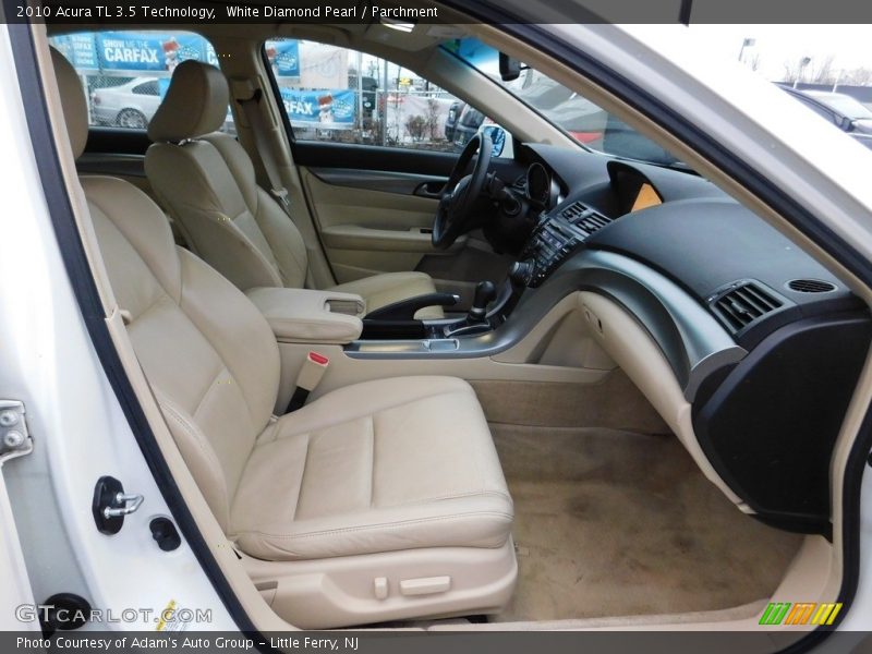 White Diamond Pearl / Parchment 2010 Acura TL 3.5 Technology