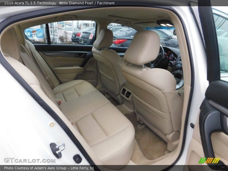 White Diamond Pearl / Parchment 2010 Acura TL 3.5 Technology