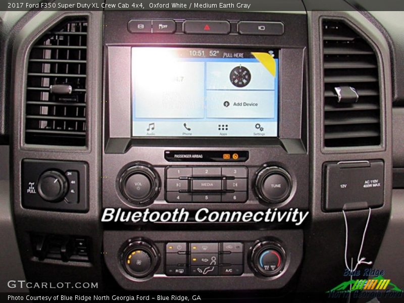 Oxford White / Medium Earth Gray 2017 Ford F350 Super Duty XL Crew Cab 4x4