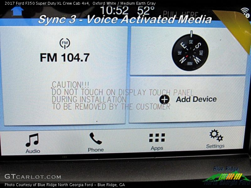 Oxford White / Medium Earth Gray 2017 Ford F350 Super Duty XL Crew Cab 4x4