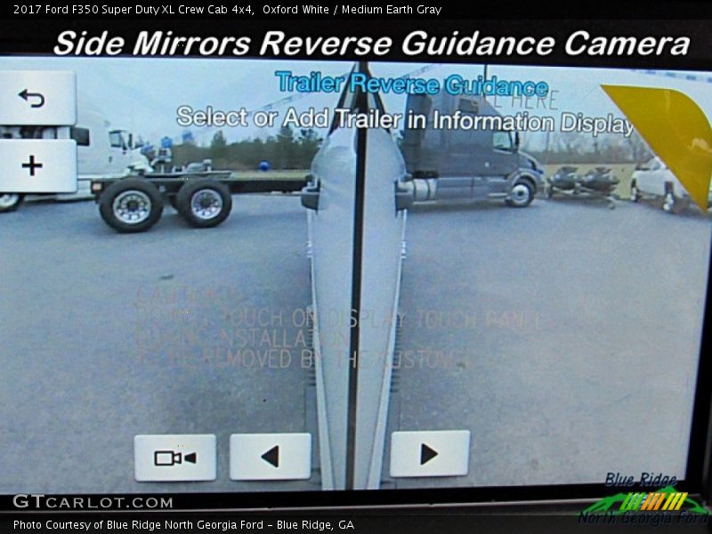 Oxford White / Medium Earth Gray 2017 Ford F350 Super Duty XL Crew Cab 4x4