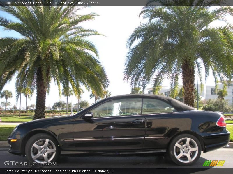 Black / Stone 2006 Mercedes-Benz CLK 500 Cabriolet