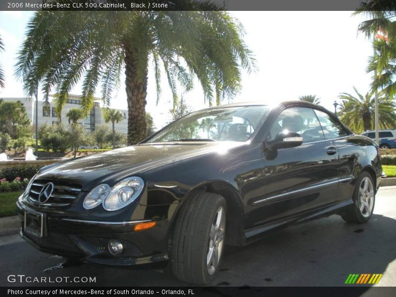 Black / Stone 2006 Mercedes-Benz CLK 500 Cabriolet