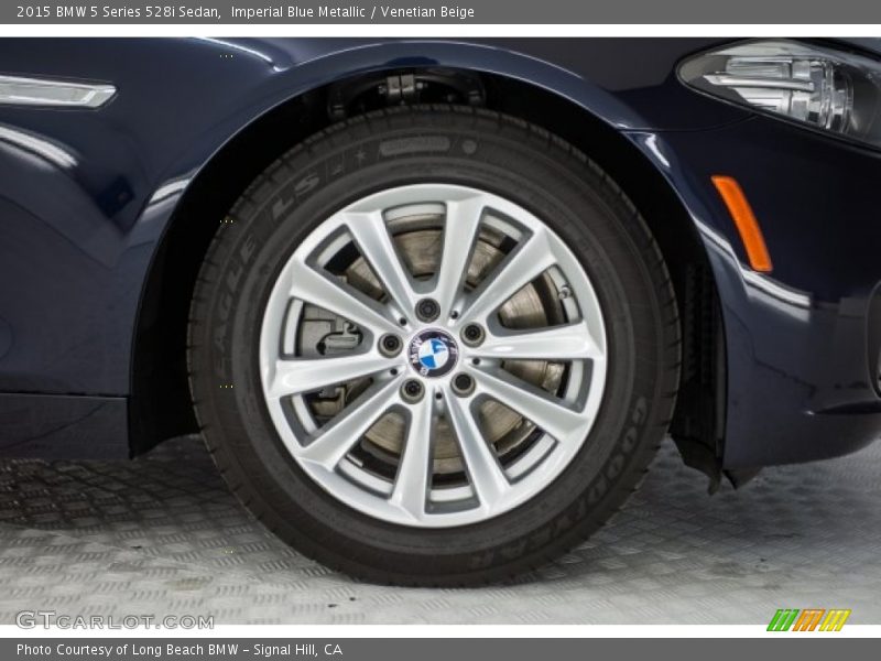 Imperial Blue Metallic / Venetian Beige 2015 BMW 5 Series 528i Sedan