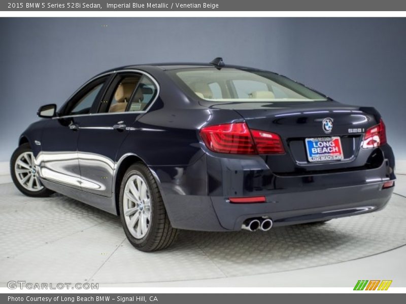 Imperial Blue Metallic / Venetian Beige 2015 BMW 5 Series 528i Sedan