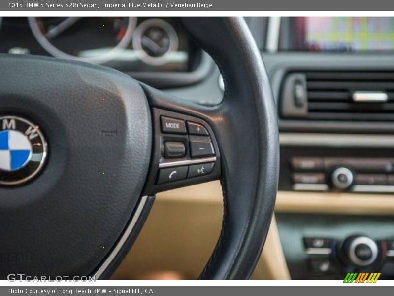 Imperial Blue Metallic / Venetian Beige 2015 BMW 5 Series 528i Sedan