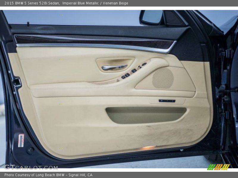 Imperial Blue Metallic / Venetian Beige 2015 BMW 5 Series 528i Sedan
