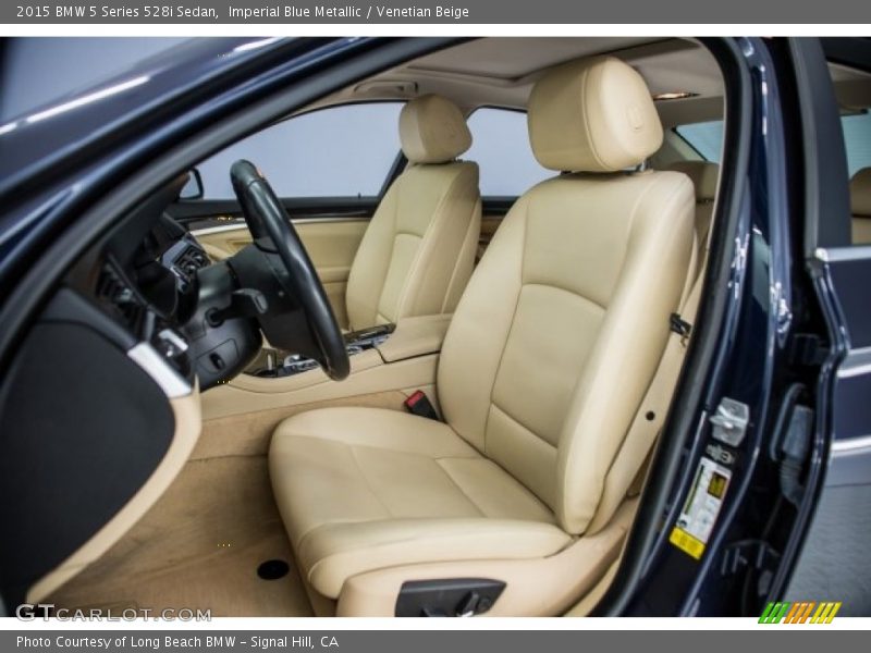 Imperial Blue Metallic / Venetian Beige 2015 BMW 5 Series 528i Sedan