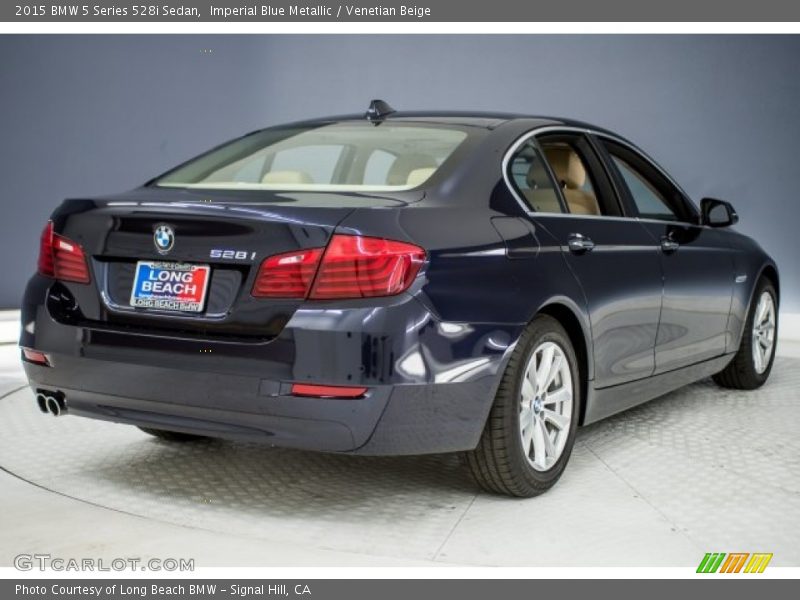 Imperial Blue Metallic / Venetian Beige 2015 BMW 5 Series 528i Sedan