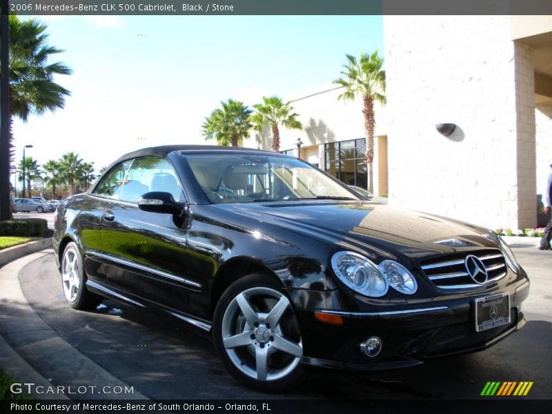 Black / Stone 2006 Mercedes-Benz CLK 500 Cabriolet