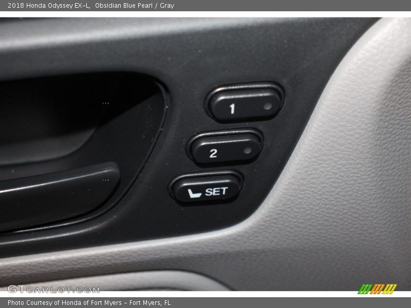 Obsidian Blue Pearl / Gray 2018 Honda Odyssey EX-L