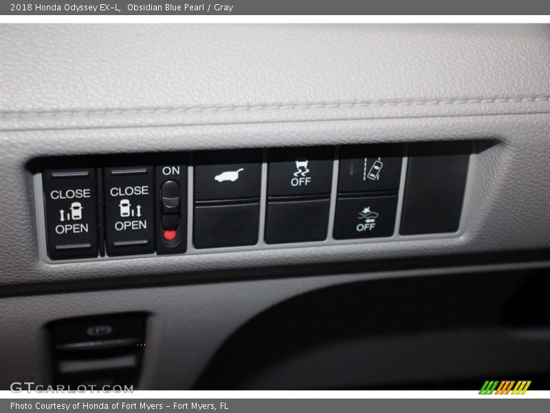 Obsidian Blue Pearl / Gray 2018 Honda Odyssey EX-L