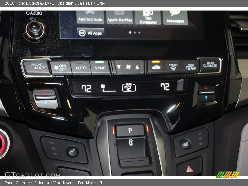 Obsidian Blue Pearl / Gray 2018 Honda Odyssey EX-L