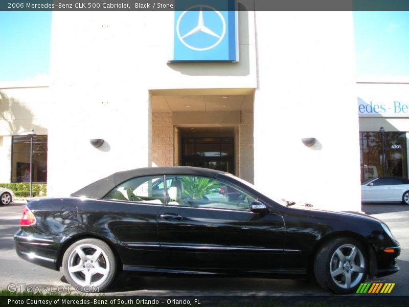 Black / Stone 2006 Mercedes-Benz CLK 500 Cabriolet