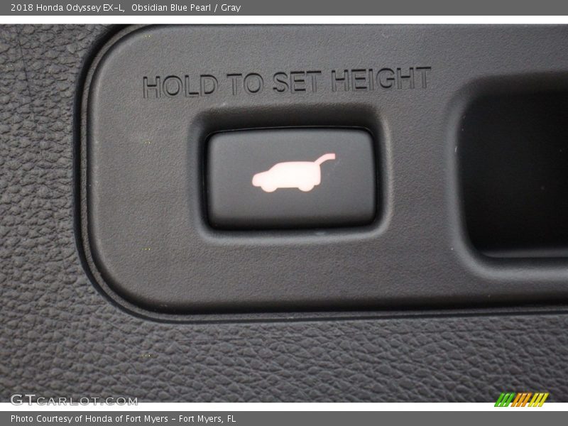 Obsidian Blue Pearl / Gray 2018 Honda Odyssey EX-L